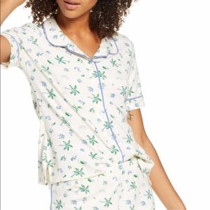 GUC Madewell Sz Palm Print Pajama Shorts